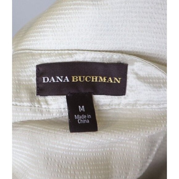 DANA BUCHMAN - WOMEN'S BEIGE SILKY TEXTURED TANK TOP BLOUSE - SIZE M - Picture 6 of 6
